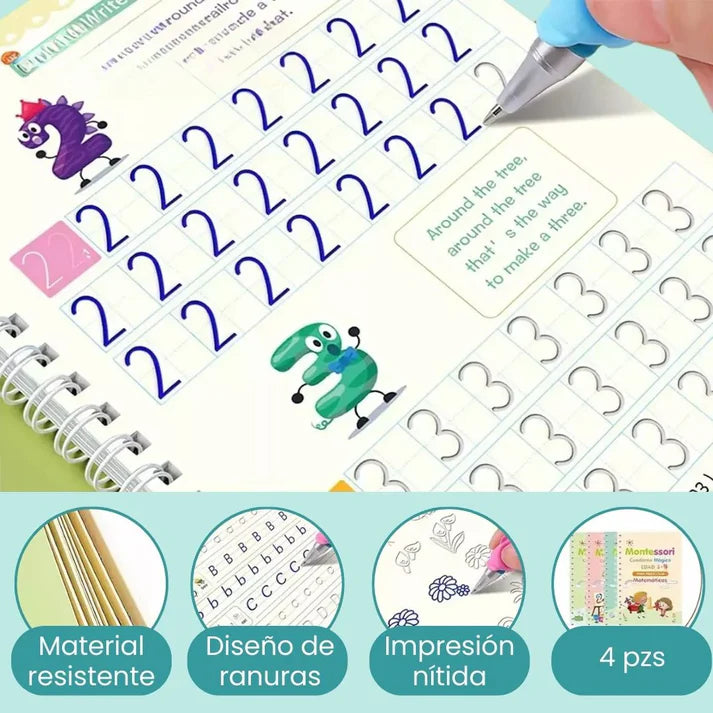 EscribeFácil™ | Kit de Caligrafía Inteligente Reutilizable Set x4