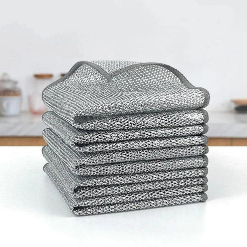 Paños de limpieza multiuso de malla metálica | Oferta Compra 5 y lleva 10