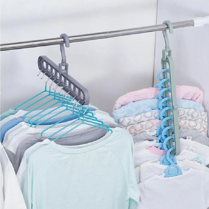 PROMO x5 Perchas Organizadoras para Multiplicar tu Espacio en el Placard