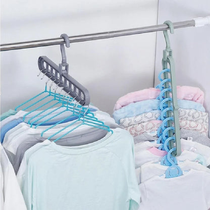 PROMO x5 Perchas Organizadoras para Multiplicar tu Espacio en el Placard
