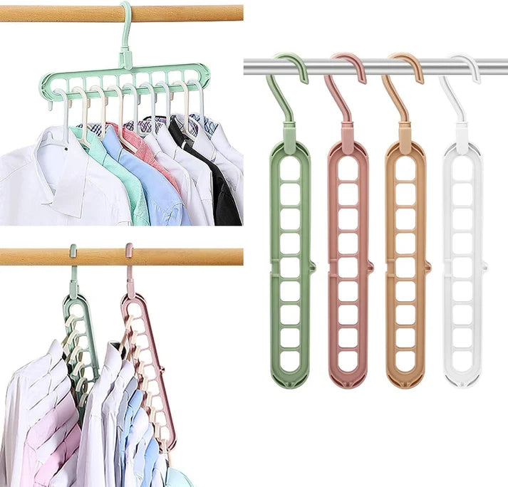 PROMO x5 Perchas Organizadoras para Multiplicar tu Espacio en el Placard