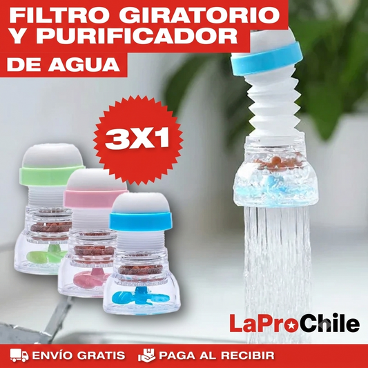 PROMO 3x1 Filtro Giratorio y Purificador de Agua