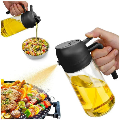 PROMO 2x1 Dispensador de Aceite 2 en 1 | Rocía, Vierte y Cocina sin Desperdiciar