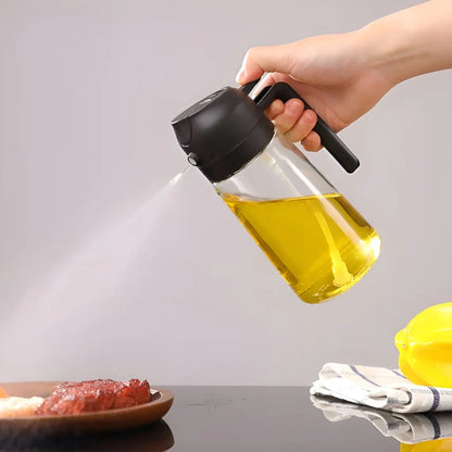 PROMO 2x1 Dispensador de Aceite 2 en 1 | Rocía, Vierte y Cocina sin Desperdiciar