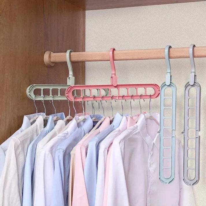 PROMO x5 Perchas Organizadoras para Multiplicar tu Espacio en el Placard