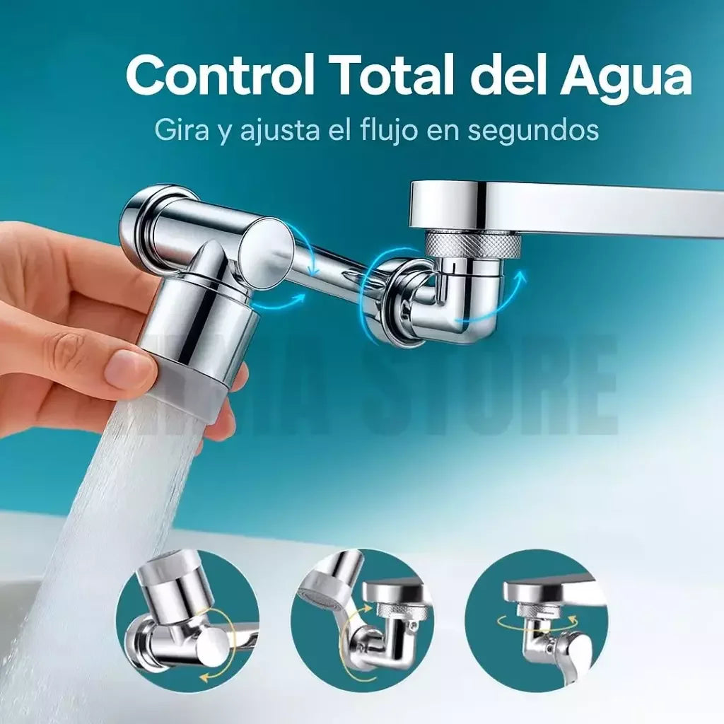 PROMO 2x1 AquaFlex® Extensor de Grifo 1080° | Más alcance, menos salpicaduras