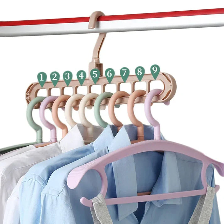 PROMO x5 Perchas Organizadoras para Multiplicar tu Espacio en el Placard