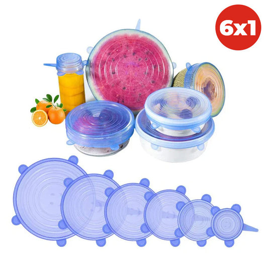 Pack x6 Tapas Selladora Ajustable Multiusos